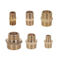 Brass Pipe Hex Nipple Fitting Quick Connector Adapter 1/8" 1/4" 3/8" 1/2" 3/4" Pipe fittings Pipe Fittings Accessories