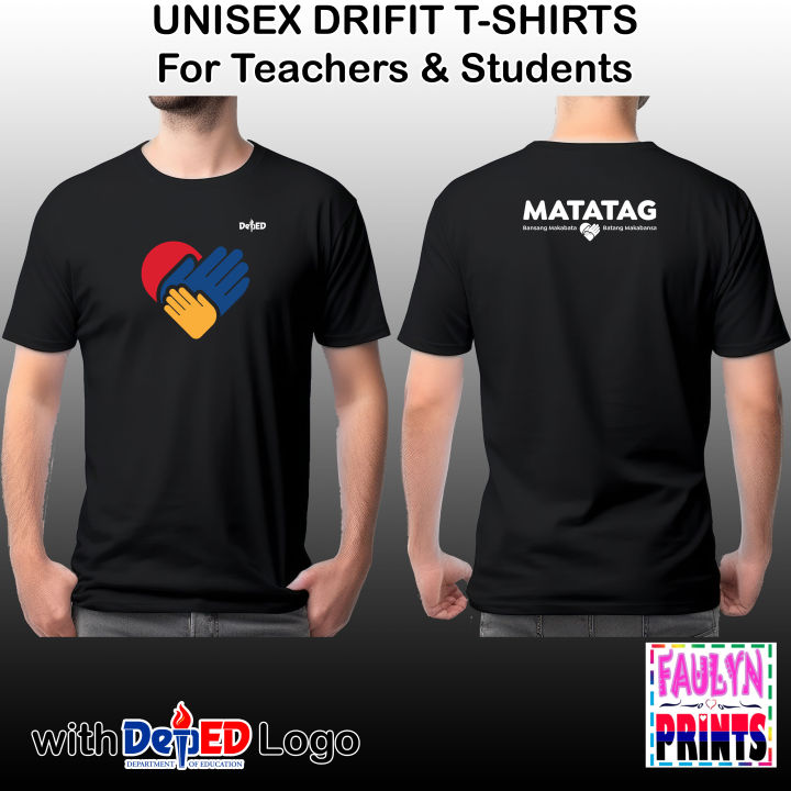 Premium Drifit SHIRTS PRINTED with DepEd MATATAG LOGO for Teachers ...