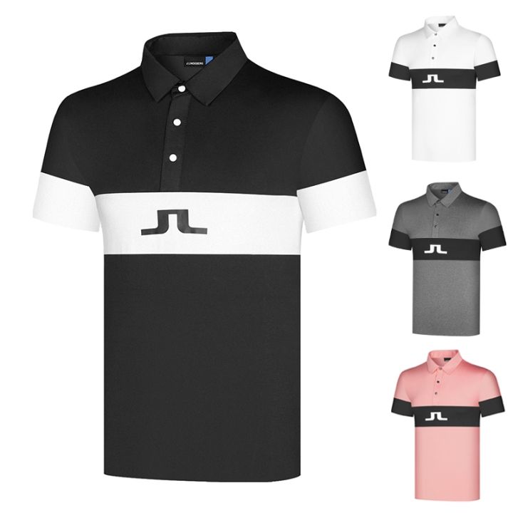 new-golf-mens-sports-polo-shirt-golf-short-sleeved-summer-quick-drying-ball-uniform-team-uniform-clothes-moisture-absorbing-tide-top-castelbajac-mizuno-pxg1-callaway1-xxio-utaa-ping1