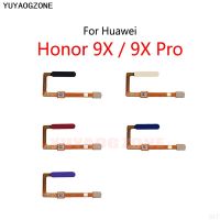 เครื่องสแกนลายนิ้วมือสำหรับ Honor 9X Pro สายเคเบิลแบบยืดหยุ่นเซนเซอร์เมนูกลับคืน ID แบบสัมผัส