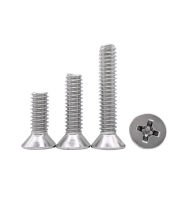 30pcs 10#-32 304 stainless steel Phillips countersunk screws cross flat head screw mechancial bolts fasten bolt GB819