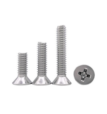 10pcs 14-20 304 stainless steel Phillips countersunk screws cross flat head screw mechancial bolts fasten bolt GB819