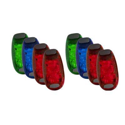 8Pcs Bicycle Tail Lights-Reflective Clip on Light Accessories-Super Bright Flashing Lights for Cycling Night Running