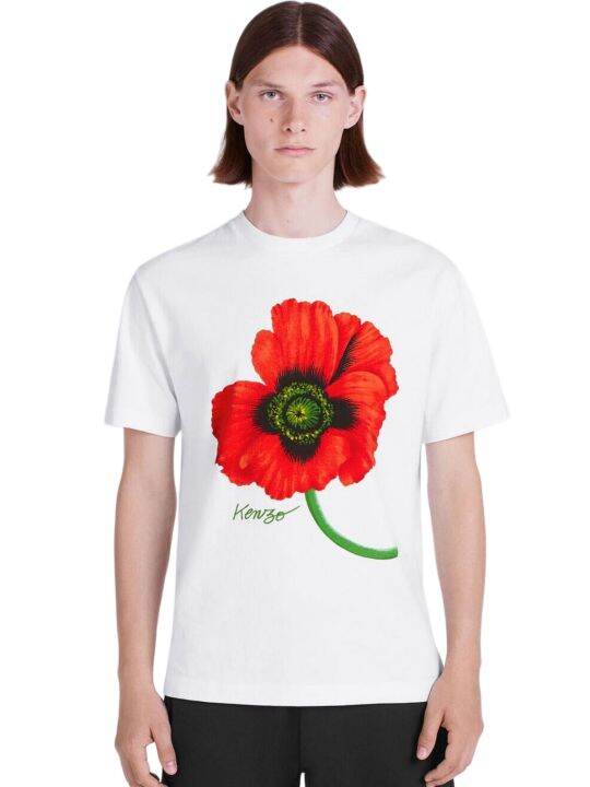 kenzo-genuine-direct-mail-takada-kenzo-new-nigo-joint-boke-begonia-flower-printed-cotton-short-sleeved-t-shirt