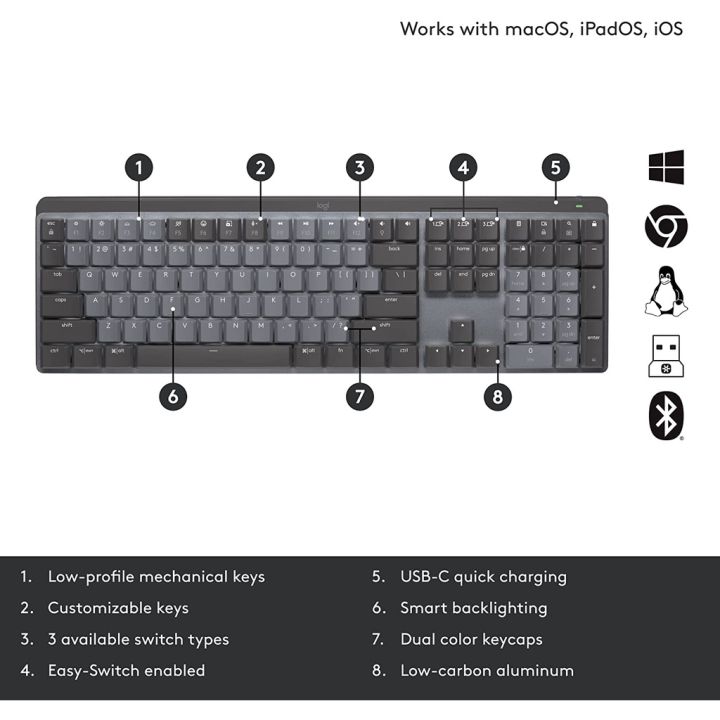 logitech-mx-mechanical-wireless-illuminated-performance-keyboard-graphite-ภาษาไทย-รับประกัน-1-ปี-พร้อมส่ง