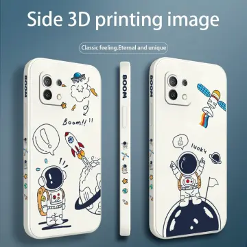Astronaut Space Moon Liquid Cover Case For Apple iPhone 13 Pro Max Mini SE  12 11 Xr Xs 7 8 -25
