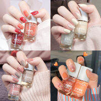 Ou yafi น้ำสามารถลอกและฉีกขาดยาทาเล็บ8ml ไม่มีกลิ่น40สีฟรีอบแห้งอย่างรวดเร็วเล็บน้ำมัน J01311