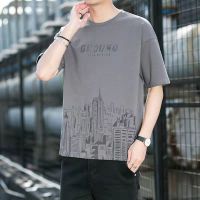 ส่งเร็วเสื้อยืดคอกลมแขนสั้นผู้ชายเสื้ิอยืดผู้ชายสไตล์ใหม่Mens short sleeve T-shirt