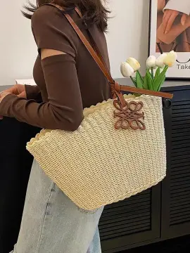 French style straw bag 2023 new women's bag pastoral style hand