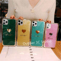 เคสโทรศัพท์ สำหรับ ไอโฟน iPhone 15 14 13 12 11 Plus Pro Max Mini เคส ปลอกดีไซน์ใหม่ยอดนิยมหรูหรากลิตเตอร์ไฟฟ้ารูปหัวใจฝาหลังนุ่ม Case 2023