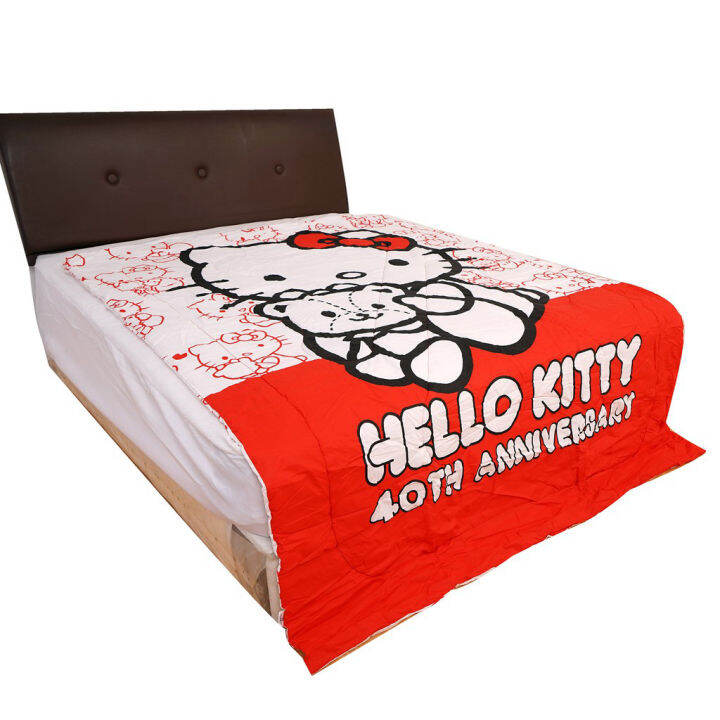 Bed Cover Hello Kitty 40th Anniversary Original Sanrio Lazada Indonesia