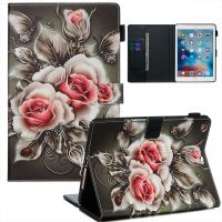 （Hoshi electron）สำหรับ iPad 9.7 2017 2018 Tiger Animal Flower Printed Case สำหรับ iPad Air Air2 Flip Stand Protector สำหรับ iPad 2018