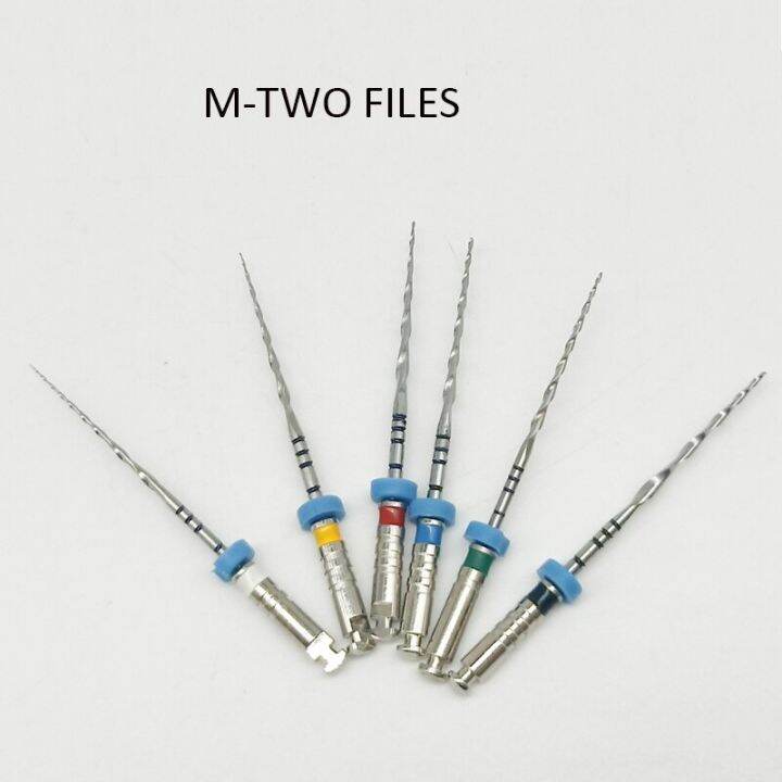 6Pcs Teeth Whitening Dental Instrument Niti MTwo Files Root Canal