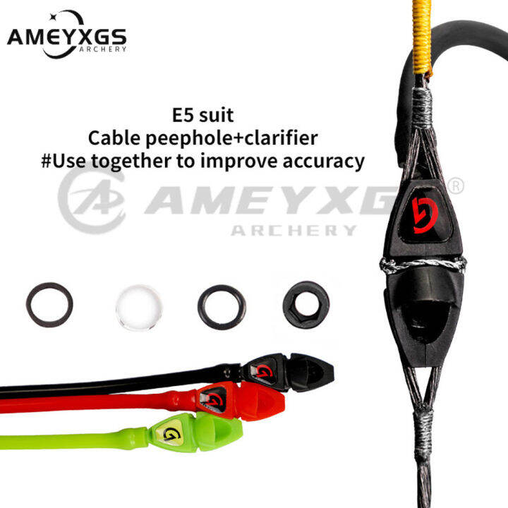 AMEYXGS Peep Sight Hole Compound Bow Pull String Peephole For Compound