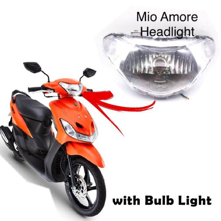 Motorcycle Yamaha Mio Amore S40 Headlight Assy with Bulb Lazada PH