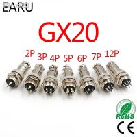 1Set GX20 Aviation Connector Plug Socket Circular Connector 2 3 4 5 6 7 8 9 10 12 13 14 15 Pin M19 19mm Cable Wire Male Female