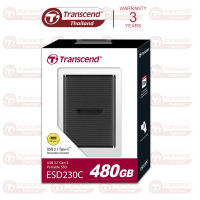 External SSD 480GB : ESD230C : Transcend - รับประกัน 3 ปี - มีใบกำกับภาษี