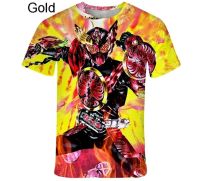 Kamen Rider Men Pattern เสื้อยืด Cool 3D Masked Rider พิมพ์เสื้อยืดตลกฮาราจูกุแฟชั่นผู้หญิง XS-5XL