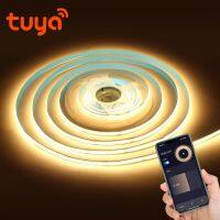 Tuya Smart Life WiFi COB LED Strip Light 320 LEDs/m High Density Flexible Tape Ribbon RA90 Led Lights DC12V