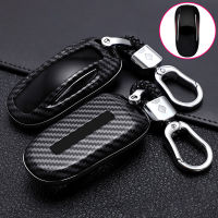 New ABS Carbon Fibe Car Remote Key Full Cover Case Shell For Tesla Model 3 Model S Model X Car Smart Key Accessories Holder Fob