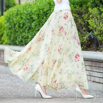 Floral long cheap skirts online