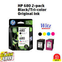 หมึกแท้  HP680,  แพ็คคู่   Black &amp; Tri-colorInk Cartridges #หมึกเครื่องปริ้น hp #หมึกปริ้น   #หมึกสี   #หมึกปริ้นเตอร์  #ตลับหมึก