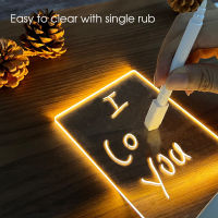 Acrylic Dry Erase Board with Light up Dry Erase Board for Desk as a Clear LED Letter Message Board Note Board for Office School