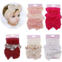 【hot sale】✻❀✜ C05 3Pcs/Set Cute Flower Print Baby Girls Headband Soft Elastic Bowknot Newborn Hair Band Baby Hair Accessories