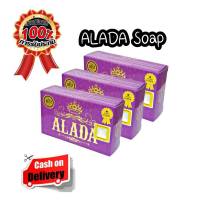 Alada Instant Whitening Soap สบู่อาลาดาแก้สิวผิวขาว 160g. ( 3 ก้อน ) #ของแท้100% #มีบริการCOD