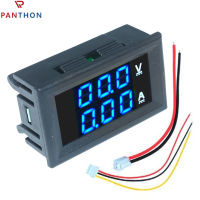 【?คลังสินค้าพร้อม?】 Panthon DC/100V/10A แรงดันไฟฟ้าและเมตรปัจจุบันสีน้ำเงิน (1*1*1ซม.)