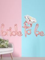 Lowercase Letters Gold Bride To With a Foil Balloons Hen Bachelorette Decorations Wedding Supplies