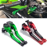 สำหรับ KAWASAKI z1000 2017- 2022 z 1000 รถจักรยานยนต์คลัทช์เบรค Levers อุปกรณ์เสริม CNC พับขยายได้จับคลัตช์เบรค z1000 โลโก้