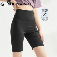 GIORDANO Women Shorts G-MOTION Stretch High Waist Sport Yoga Shorts Simple Solid Color Print Fashion Casual Shorts 05492402