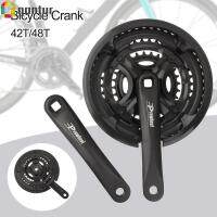 GANTUR จักรยานเสือภูเขา 24-42T 28-48T ค่ะ 170มม. Crankset ชุดข้อเหวี่ยงเหล็ก โซ่ชุด ข้อเหวี่ยงจักรยาน