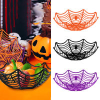 Halloween Decoração Aranha Web Bowl Prato De Frutas Biscoito Doces Preto Pacote Cesta Tigela Para Festa De Halloween Suprimentos Truque Ou Deleite