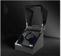 TPA กล่องหมุนนาฬิกา Watch Winder กล่องนาฬิกาออโตเมติก กล่องนาฬิกาอัติโนมัติ 2+0เรือน ออกแบบใหม่สำหรับนาฬิกาอัตโนมัติ 2 เรือนสีดำภายนอกและมอเต