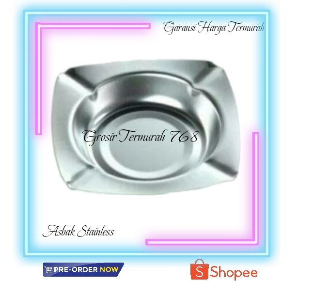 TERMURAH Asbak Rokok Stainless Steel Pcs Asbak Lazada Indonesia