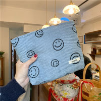 Cute Corduroy Cosmetic Bag Women Handbags Purses Dots Makeup Organizer Pouch Japanese Style Girls Large Pencil Case Storage Bags