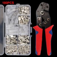 [HOT QAA,JXHKLWW 121] Crimp Terminal Pliers Wire Connector Assorted Spade Terminals Electric Insulated Assortment Universal 2.8/4.8/6.3Mm