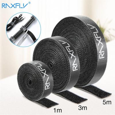1/3/5M Raxfly Ultra Thin Micro Soft Nylon Hook Buckled bandage Loop Fastener Magic Tape Clip Holder Cable Ties Strap #1229 Adhesives Tape