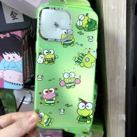 เคสโทรศัพท์มือถือการ์ตูนกบน่ารัก Keroppi สำหรับ iPhone 14 Pro Max 13 Pro Max ฝาหลังซิลิโคนแบบนิ่มสำหรับ iPhone 11 12 Pro Max กรอบด้านหลัง