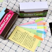 Multi-Functional Note Cards Vint Color Study Index Cards Thick Paper Neon Index Writing Cards For School Office Supplies