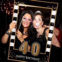 16th 21th 30th 40th 50th 60th Birthday Photo Booth Frame Props ONE Year Old Birthday Party Decorations Adult Photo Booth Props TV Remote Controllers