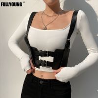 【YF】✐♗✸  Leather Harness Wide Bondage Bdsm Waist Garters Gothic Costume