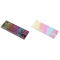 87 Keys วิศวกรรมแป้นพิมพ์ RGB Backlit คีย์บอร์ดแบบมีสายสำหรับแล็ปท็อปสก์ท็อปสำนักงานเกมวิศวกรรมแป้นพิมพ์