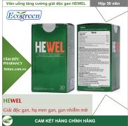 HEWEL Hộp 30 viên - Viên uống hỗ trợ giải độc gan, hạ men gan, gan nhiễm