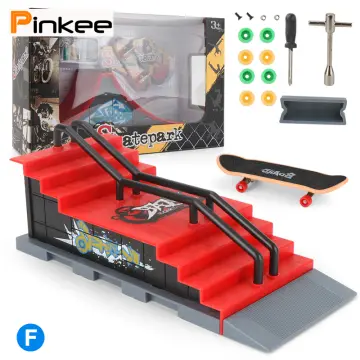 Finger Skateboard Kit Tech Deck Bigger Fingerboard Ramps Skate Park Set  Fingers Sport Training Props Skateboard