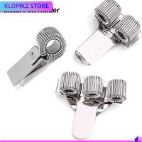 KLOMKZ 1PC ปรับได้ พกพาสะดวก สะดวกดี ที่ใส่ปากกาสปริง คลิปปากกาโลหะ โน๊ตบุ๊ค ห่วงยางยืด