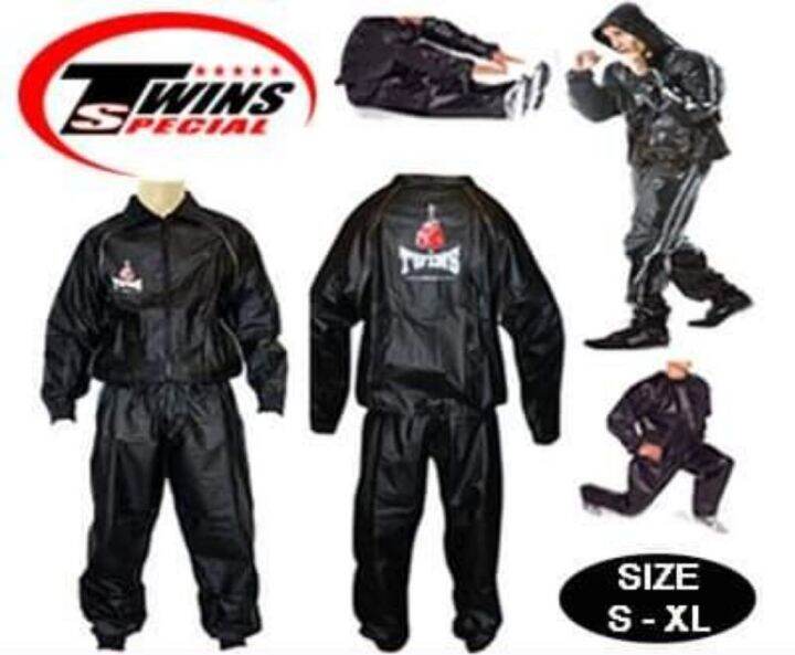 TWINS SPECIAL VINYL SWEATSUIT VSS1 MUAY THAI BOXING WEIGHT LOSS SWEAT