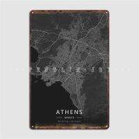 Athens Greece โปสเตอร์ Shots โลหะโรงหนังโปสเตอร์ดีบุกถ้ำบาร์ดีไซน์ห้องครัวโปสเตอร์ Shots 0718